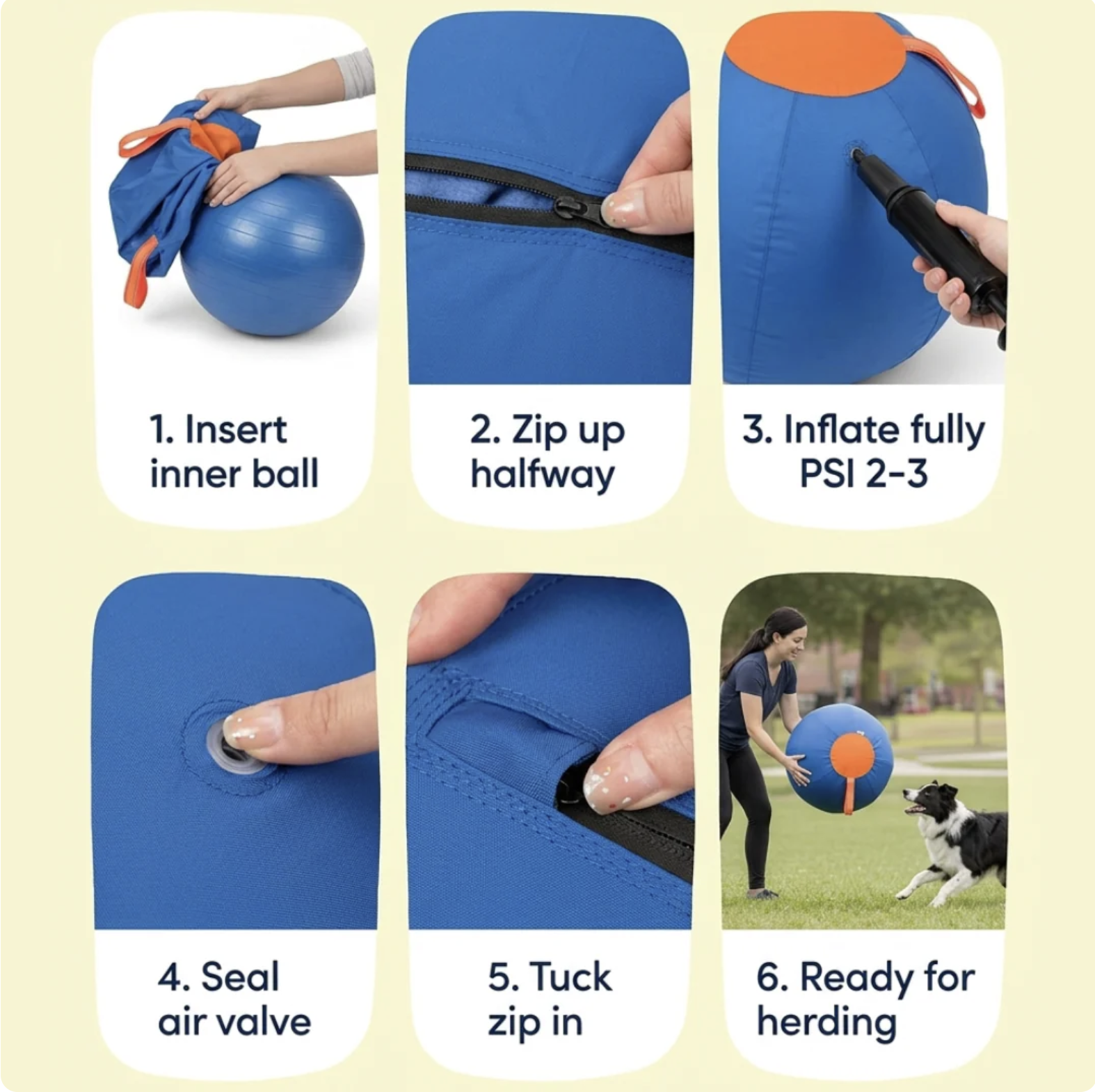 The Herding Ball Engineered to Be Indestructible for the toughest chewers