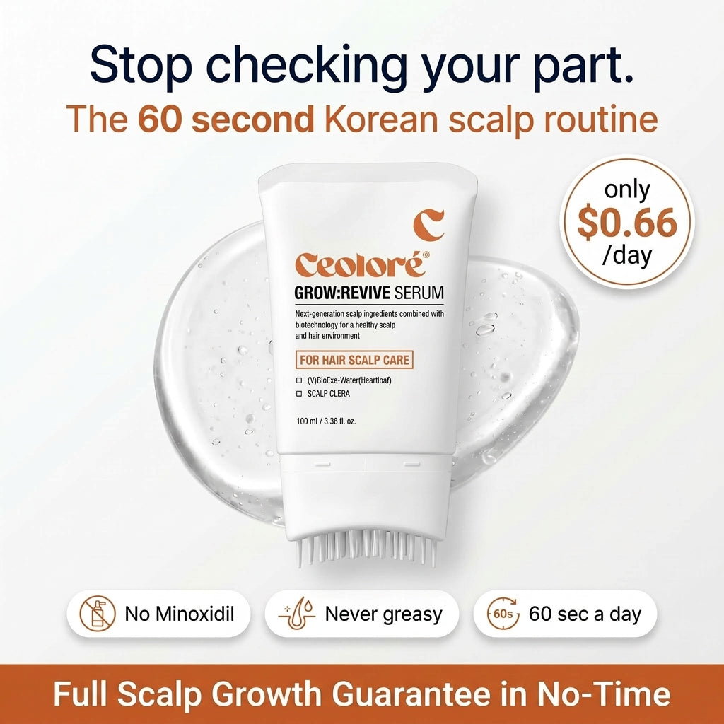 K-Beauty Scalp Care Serum for Less hair in the drain in 14 days