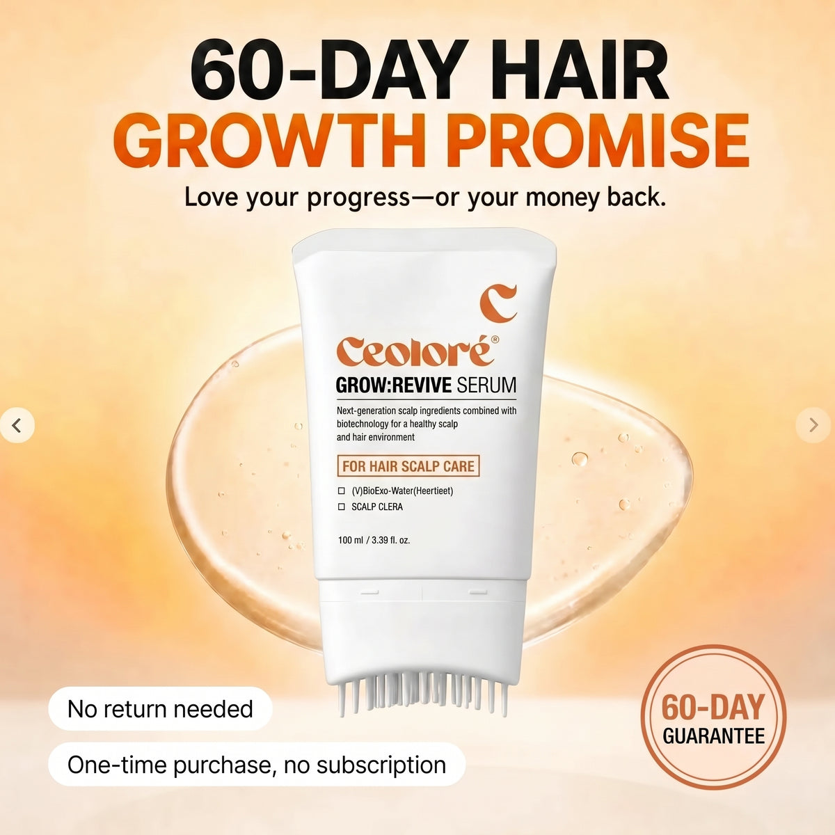 K-Beauty Scalp Care Serum for Less hair in the drain in 14 days
